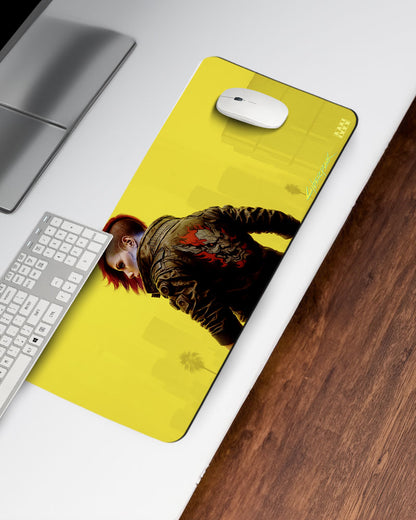 Cyberpunk 2077 Neon Streets Deskmat