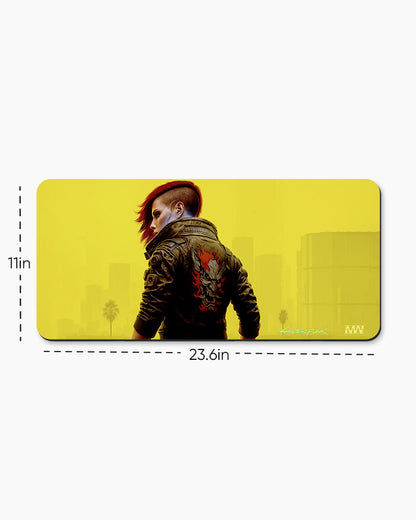 Cyberpunk 2077 Neon Streets Deskmat