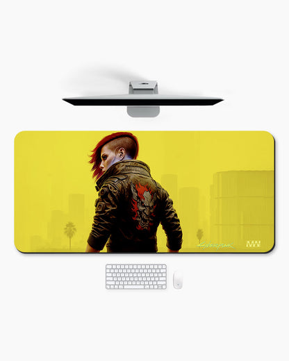 Cyberpunk 2077 Neon Streets Deskmat