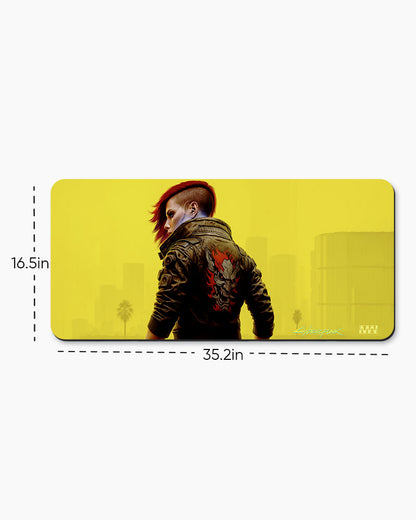 Cyberpunk 2077 Neon Streets Deskmat