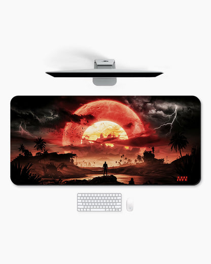 Storm's Embrace A Sunset Odyssey Deskmat