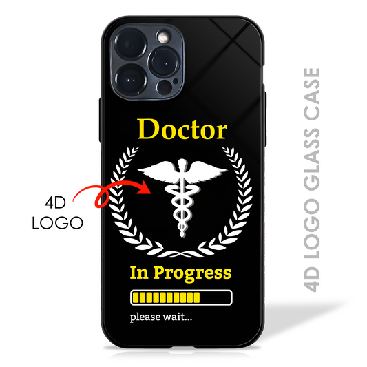 Doctor in Progress - 4D Logo Glass Case