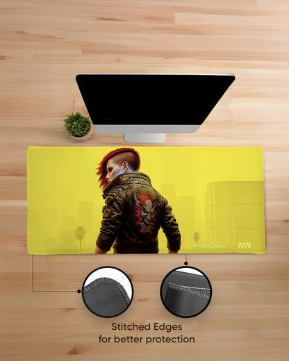 Cyberpunk 2077 Neon Streets Deskmat