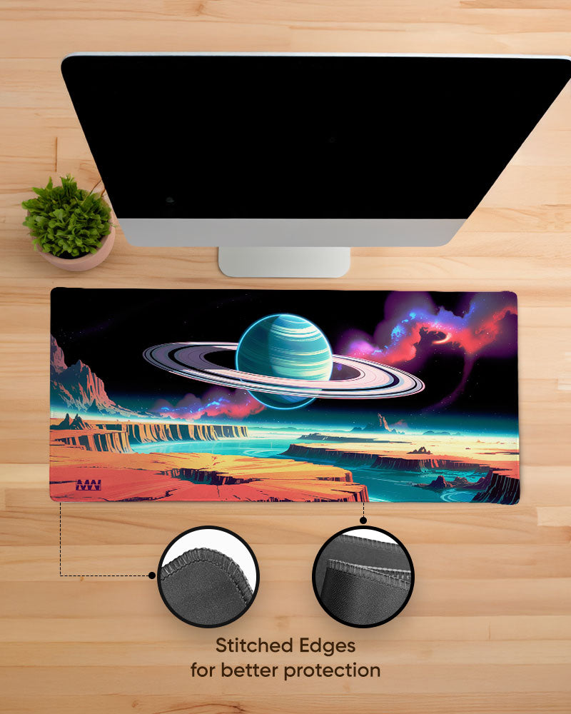Stellar Rift Rings of the Unknown Desk Mat