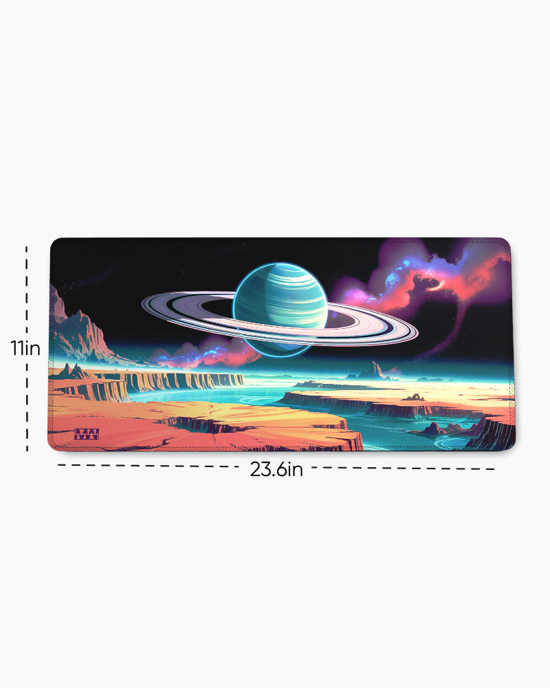 Stellar Rift Rings of the Unknown Desk Mat