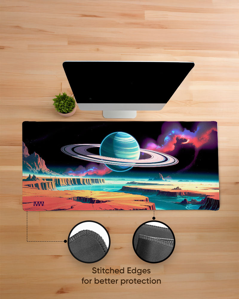 Stellar Rift Rings of the Unknown Desk Mat