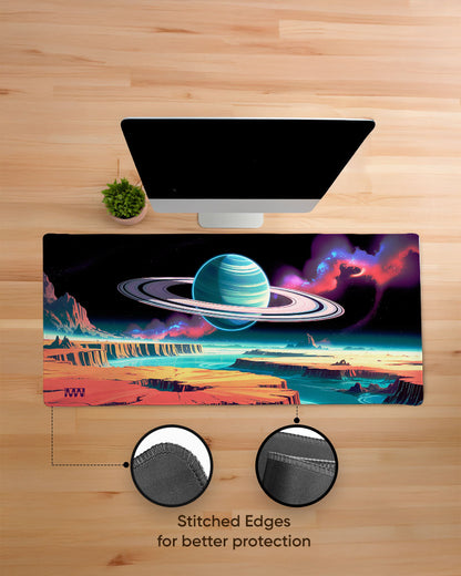 Stellar Rift Rings of the Unknown Desk Mat