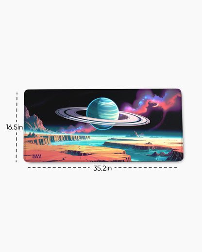 Stellar Rift Rings of the Unknown Desk Mat