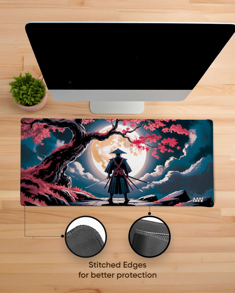 Samurai Moonlight Desk Mat