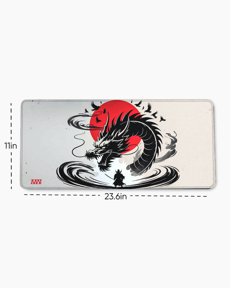 The Dragon and Samurai Desk Mat