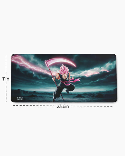 Dark Bloom Goku Black's Scythe Strike Deskmat