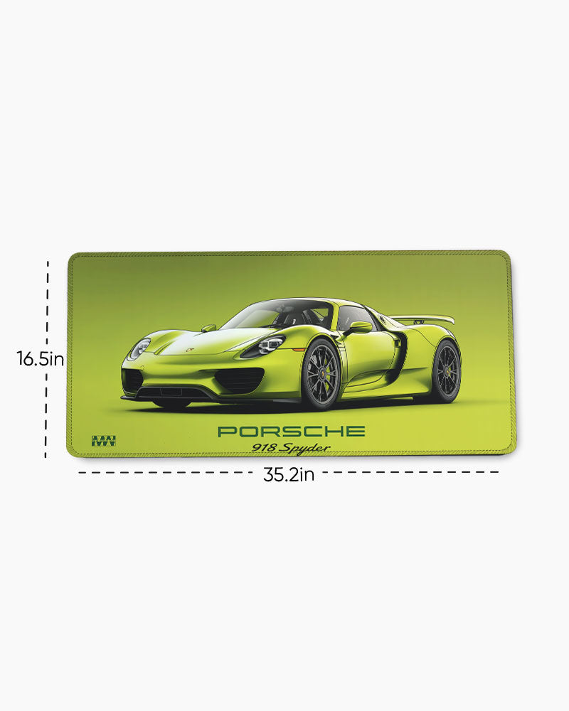 Track Titan Porsche 918 in Hypergreen Deskmat
