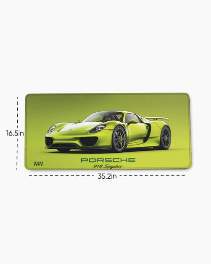 Track Titan Porsche 918 in Hypergreen Deskmat