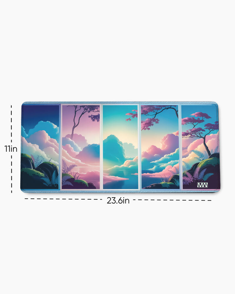 Painted Twilight Tranquility in Panels Deskmat