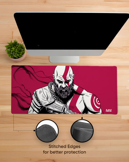 Wrath of the Ghost of Sparta Kratos Desk Mat