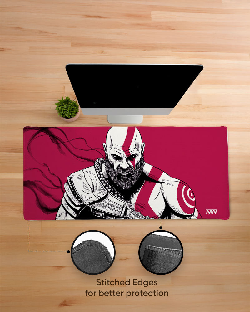 Wrath of the Ghost of Sparta Kratos Desk Mat