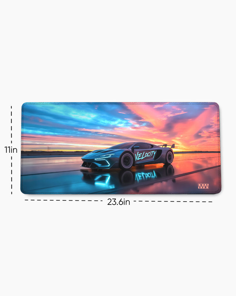 Sunset Velocity Road to Radiance Deskmat