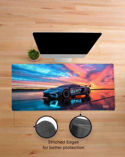 Sunset Velocity Road to Radiance Deskmat