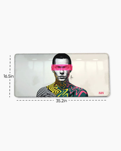 Visual Riot Structured by Instinct Deskmat