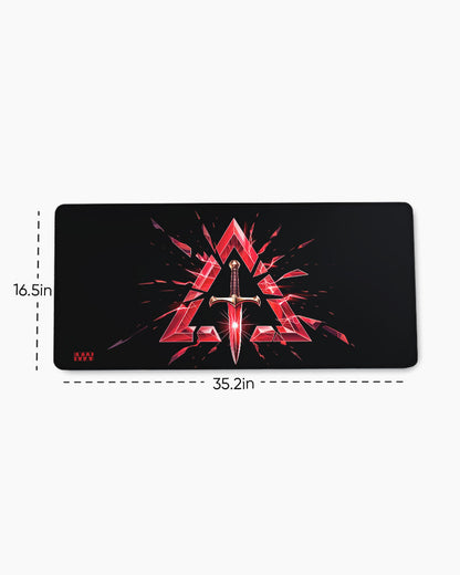 Crimson Warrior’s Legacy Deskmat