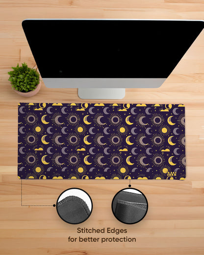 Solar Reverie Moons and Suns Aligned Deskmat
