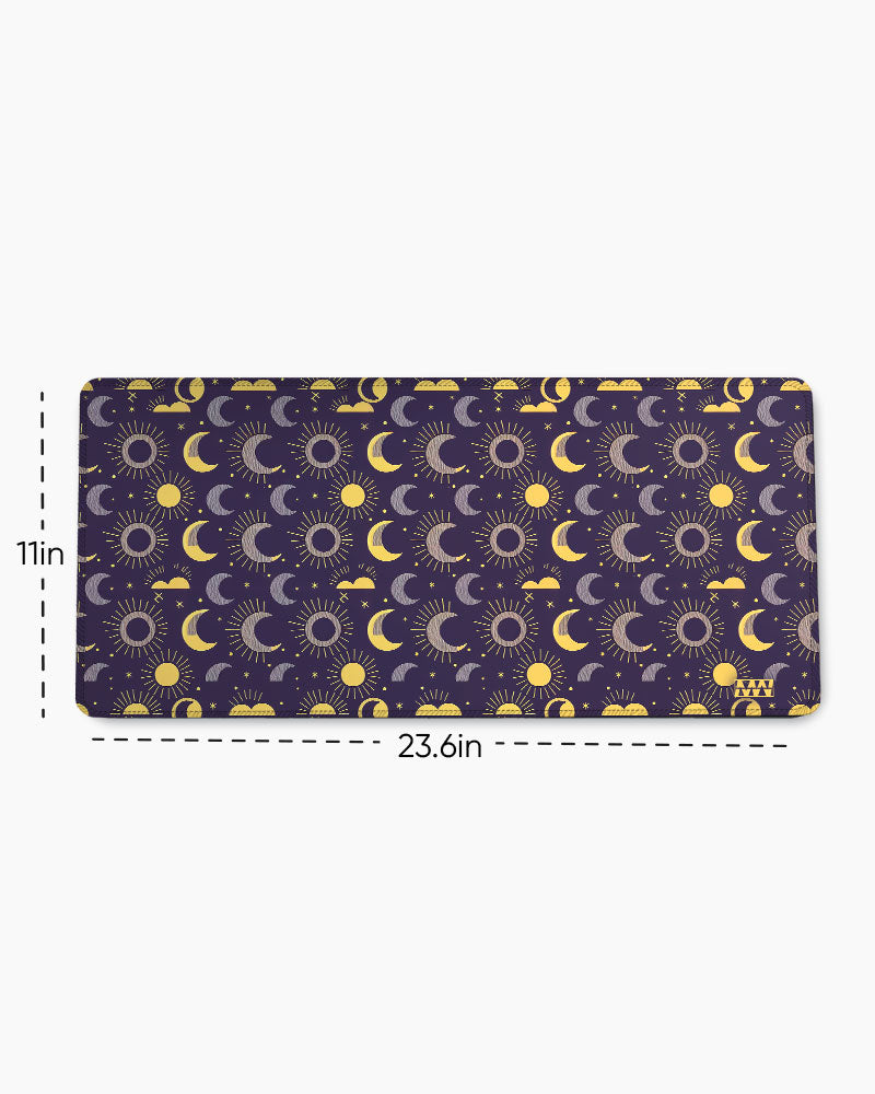 Solar Reverie Moons and Suns Aligned Deskmat