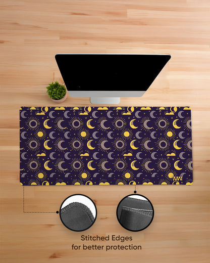 Solar Reverie Moons and Suns Aligned Deskmat