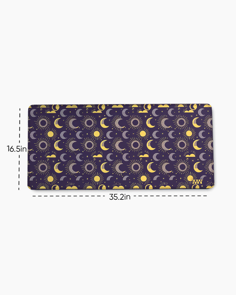 Solar Reverie Moons and Suns Aligned Deskmat