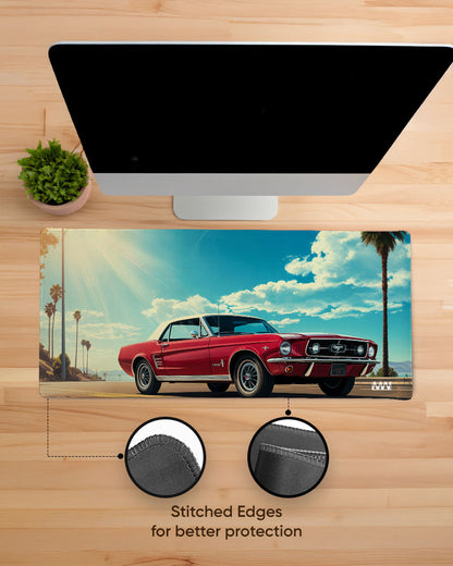Pastel Horizons Dreamscape in Panels Deskmat