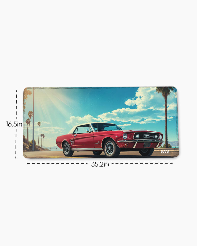 Pastel Horizons Dreamscape in Panels Deskmat