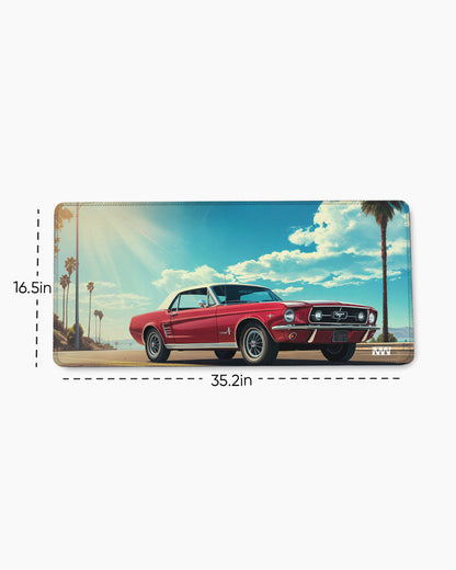 Pastel Horizons Dreamscape in Panels Deskmat