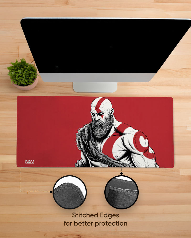 Wrath of Sparta Kratos Unleashed Desk Mat