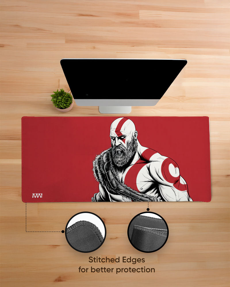 Wrath of Sparta Kratos Unleashed Desk Mat