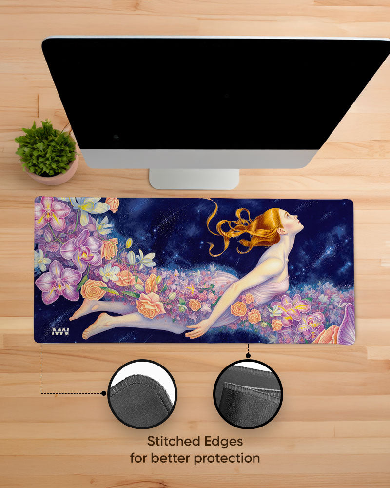 Flora Reverie Bloom Within the Cosmo Deskmat