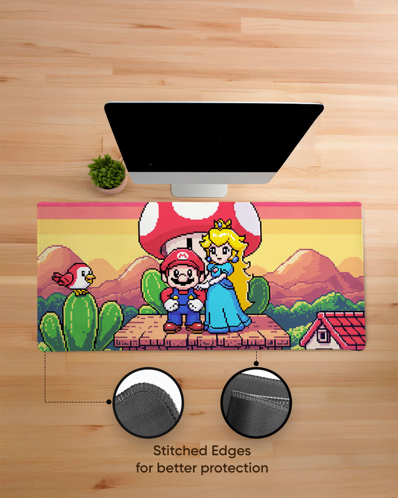 Mushroom Kingdom Deskmat