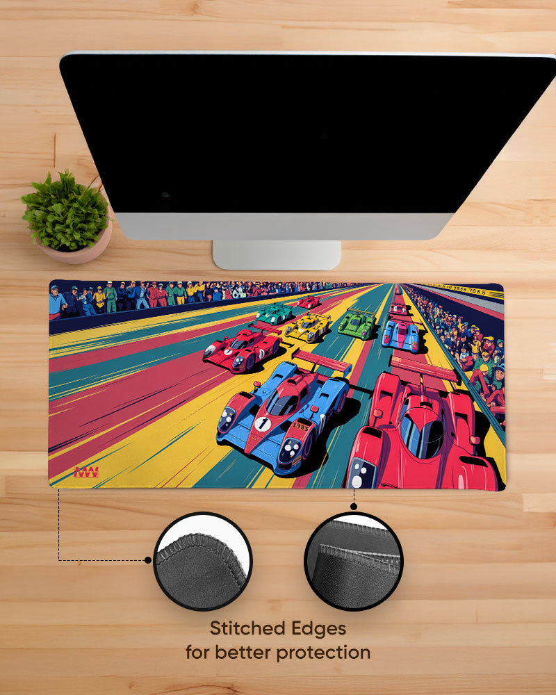 Neon Drift Deskmat