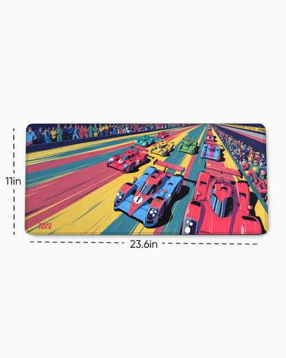 Neon Drift Deskmat