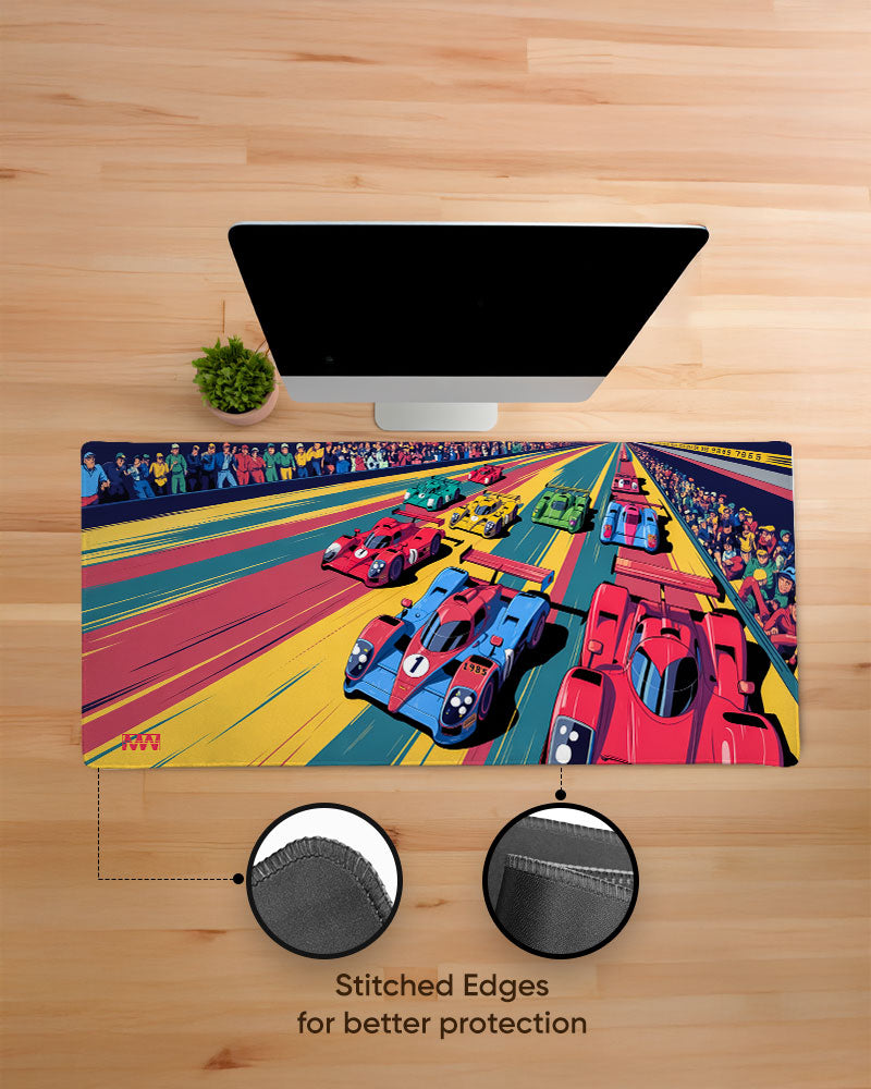 Neon Drift Deskmat