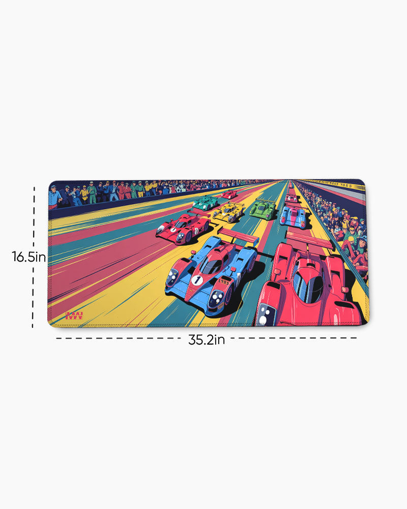 Neon Drift Deskmat