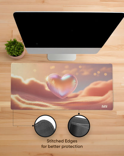 Floating Heart Desk Mat
