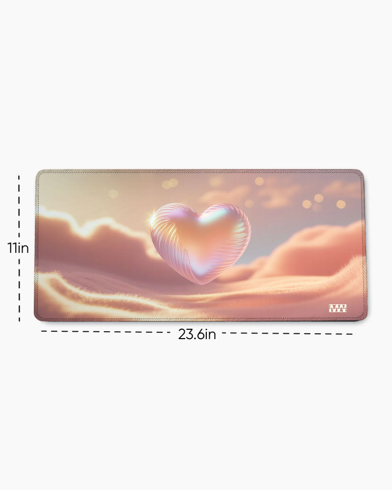 Floating Heart Desk Mat