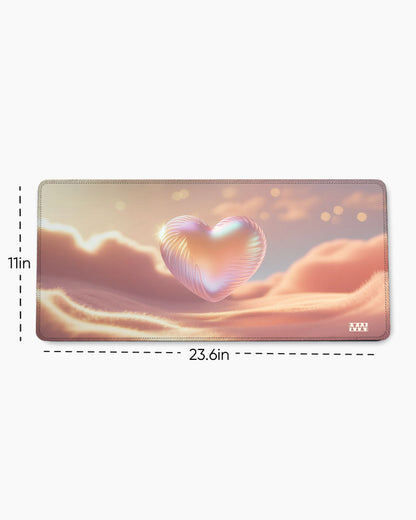 Floating Heart Desk Mat