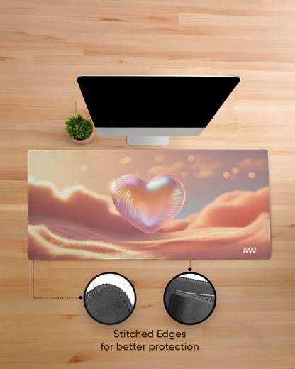 Floating Heart Desk Mat