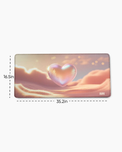 Floating Heart Desk Mat