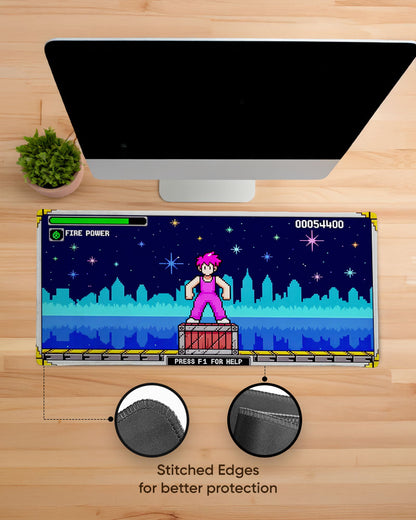 Arcade Nightscape Desk Mat