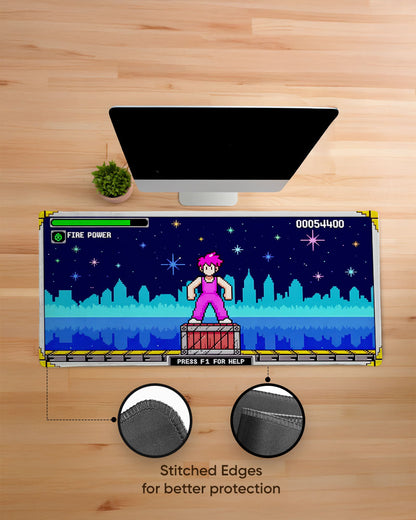 Arcade Nightscape Desk Mat