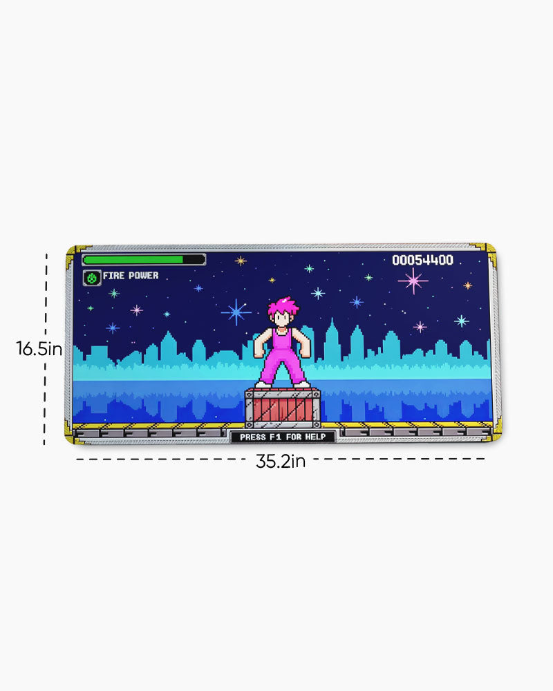 Arcade Nightscape Desk Mat