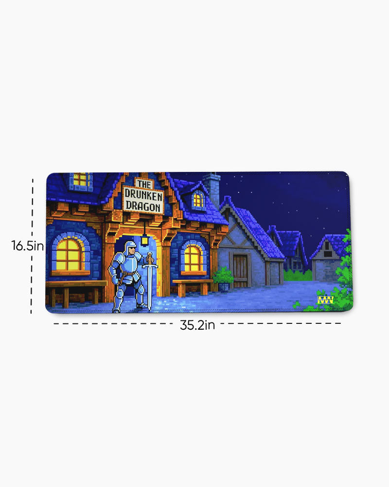 The Drunken Dragon Desk Mat
