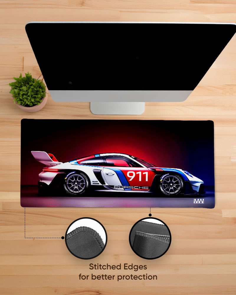 Redline Pursuit Desk Mat