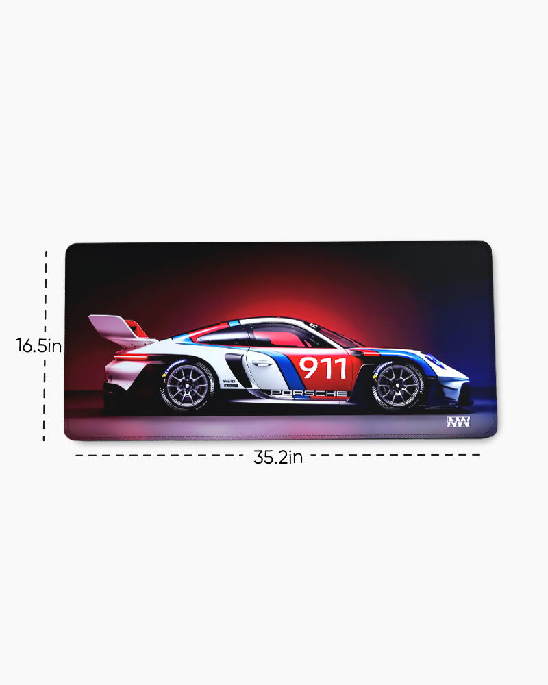 Redline Pursuit Desk Mat